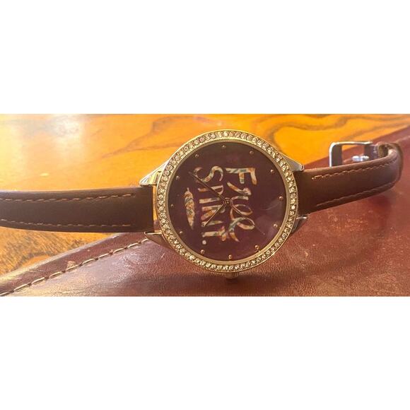 NEW Women's 34mm Gold Tone Jessica Carlyle Watch, "Free Spirit" - Picture 2 of 3